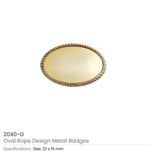 Oval Rope Design Logo Badges - Image 4