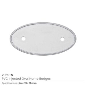 PVC Injected Oval Name Badges - Image 4