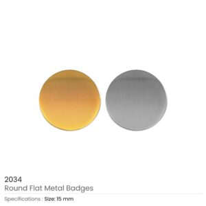 Round Flat Metal Badges - Image 5