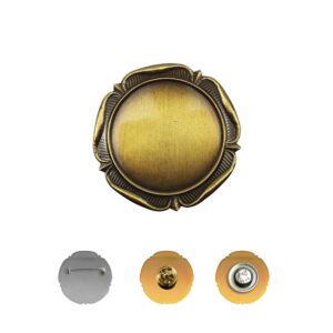 Round Flower Design Logo Badges - Image 3