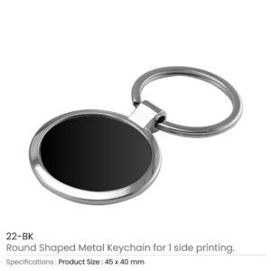 Round Shaped Metal Keychains - Image 4