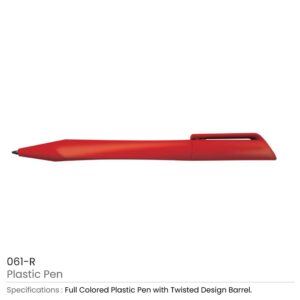 Twisted Design Plastic Pens - Image 6