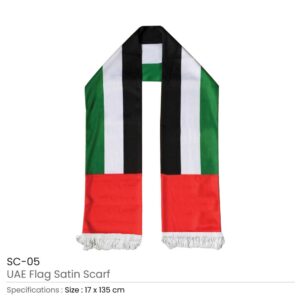 UAE Flag Satin Scarfs - Image 3