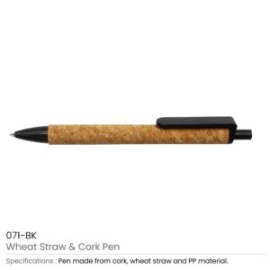 Wheat Straw and Cork Pens - Image 5