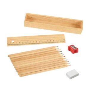 Colored Pencils Set with Wooden Box - Image 3