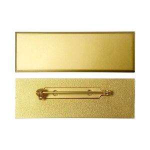 Gold Brass Badges with Safety Pin