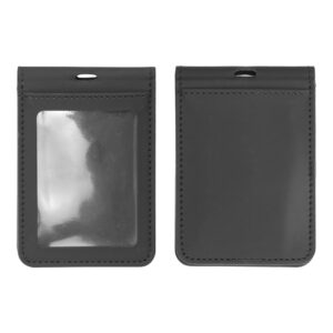 PU Leather Foldable ID Card Holder with Lace & Hook - Image 4