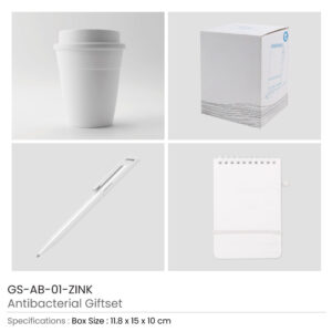 Antibacterial Gift Sets with Cup and Notepad - Image 3