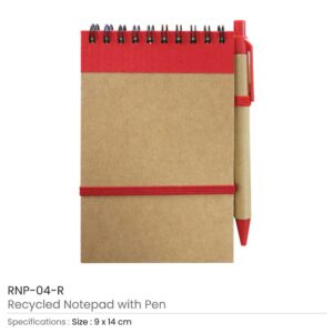 Recycled Notepads with Pen - Image 3