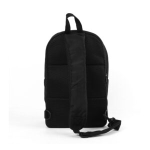 Sling Crossbody Bags In Black Nylon Material - Image 5