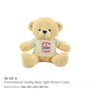 Teddy Bear Toys with Breast Cancer Awareness Logo - Image 4