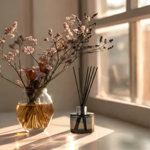 Aroma Reed Diffuser with Kashmir Wood Scent 100ml & 6 Pcs Sticks - Image 3